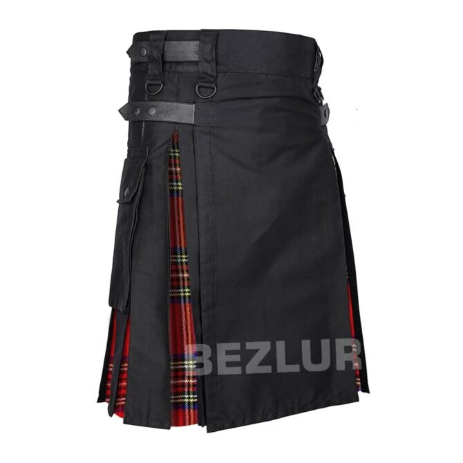 Black-Hybrid-kilt-Royal-Stewart