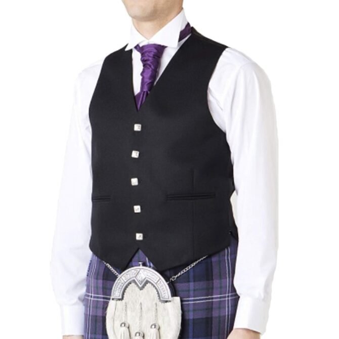 Scottish-Prince-charlie-Kilt-Jacket-5-button-vest