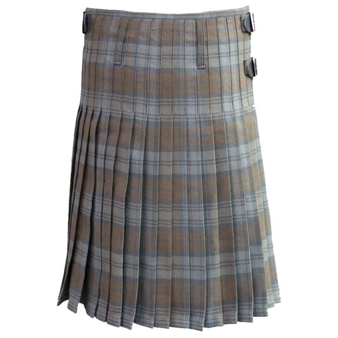 Black Watch Weathered Tartan Kilt Back