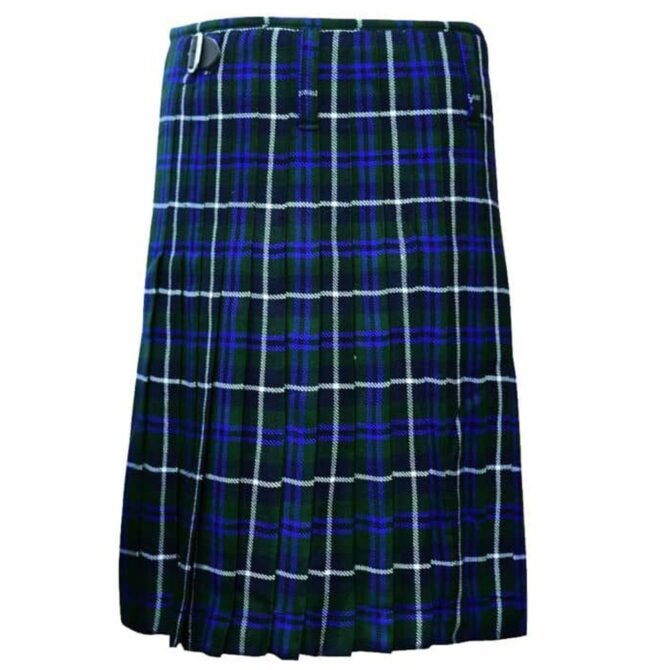 Blue Douglas Tartan Kilt Back