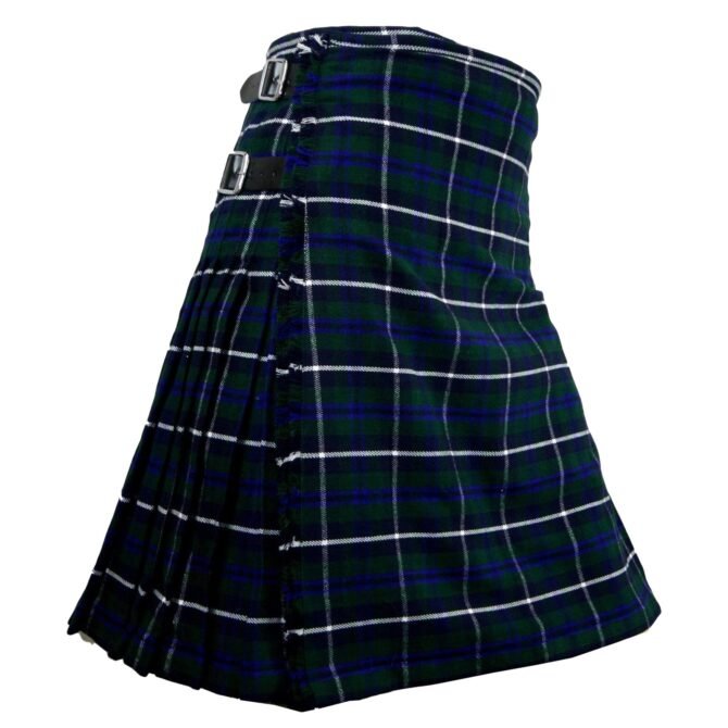 Blue Douglas Tartan Kilt Side