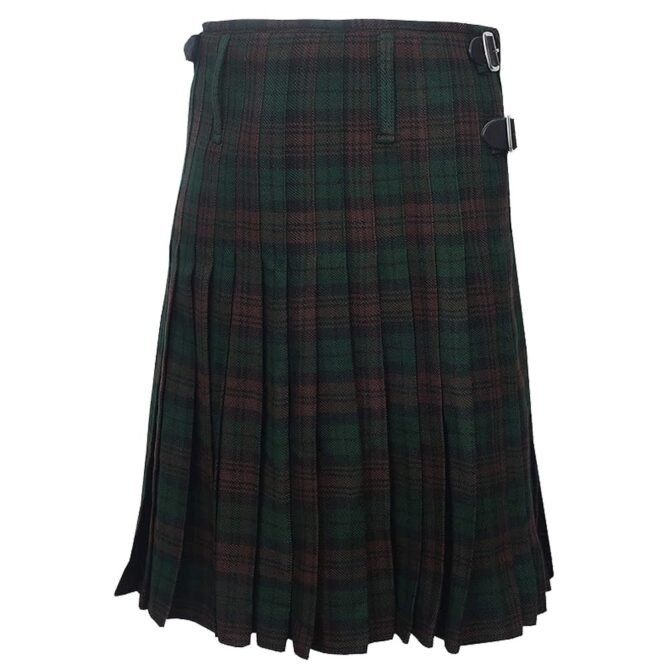 Brown Watch Tartan Kilt Back