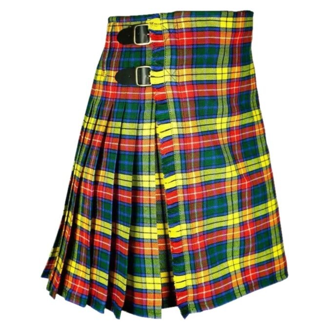 Buchanan Tartan kilt Side