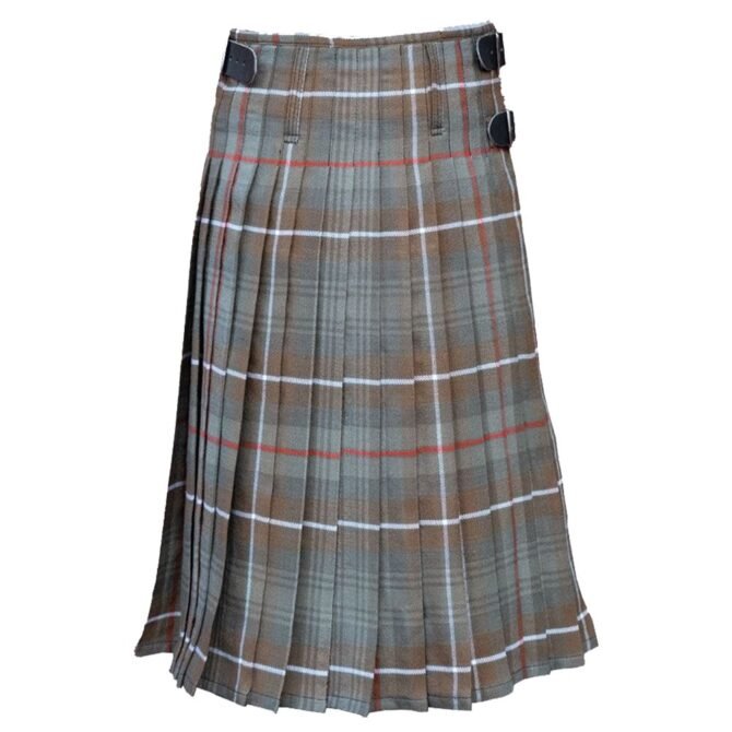 Mackenzie Weathered Tartan Kilt Back