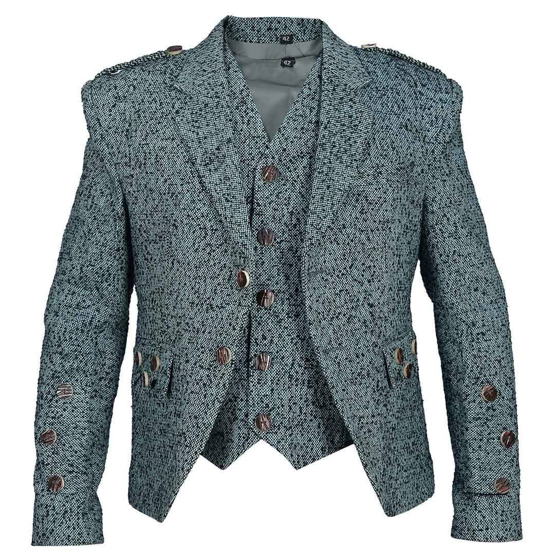 Argyle Blazer Jacket With Vest