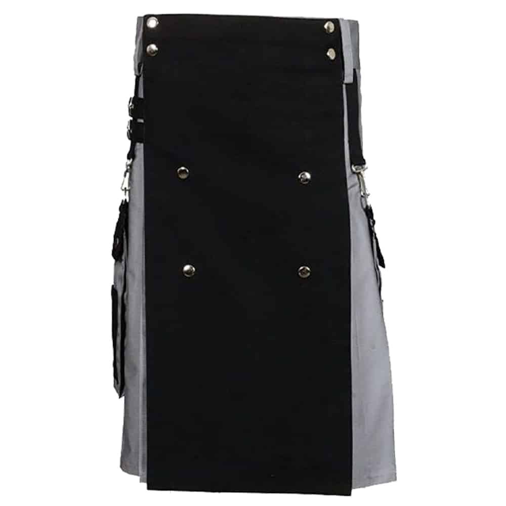 Black And Grey Hybrid Kilt