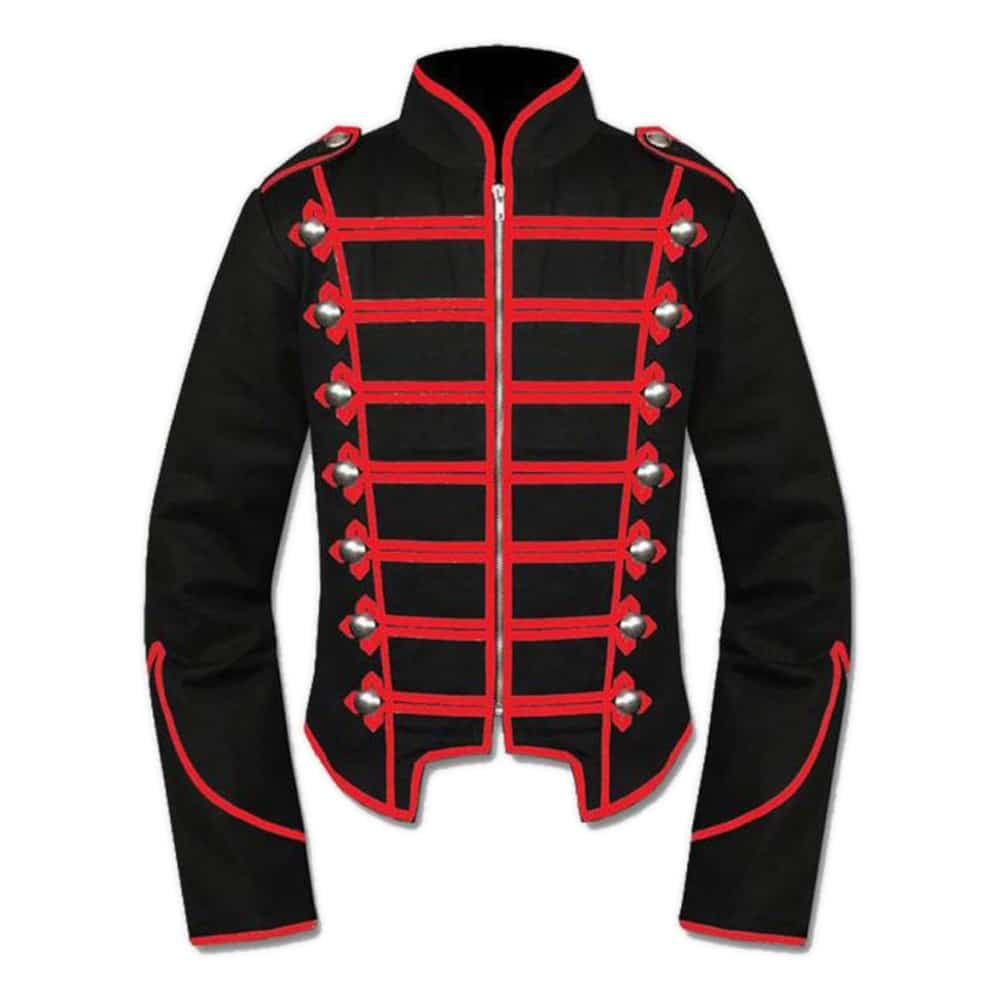 Black Gothic Military Drummer Jacket