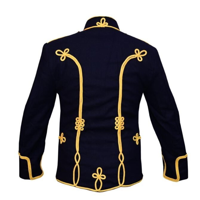 Black Hussar Marching Pipe Band Jacket Back