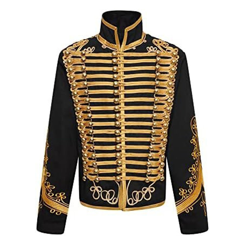 Black Hussar Military Drummer Jacket