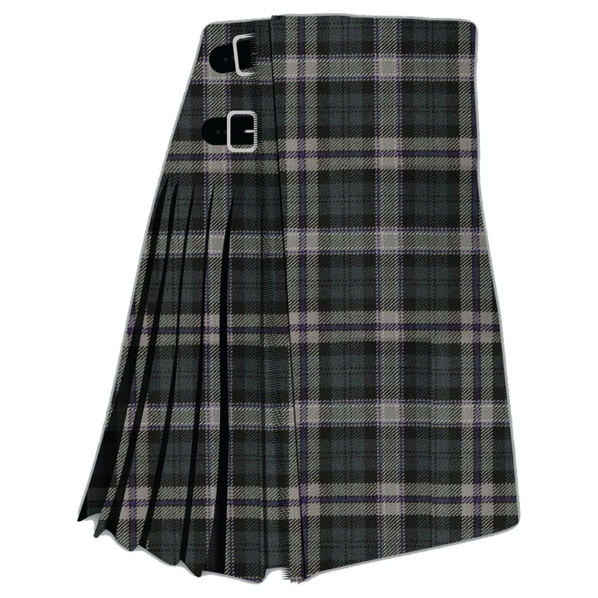 Black Scottish National Tartan Kilt