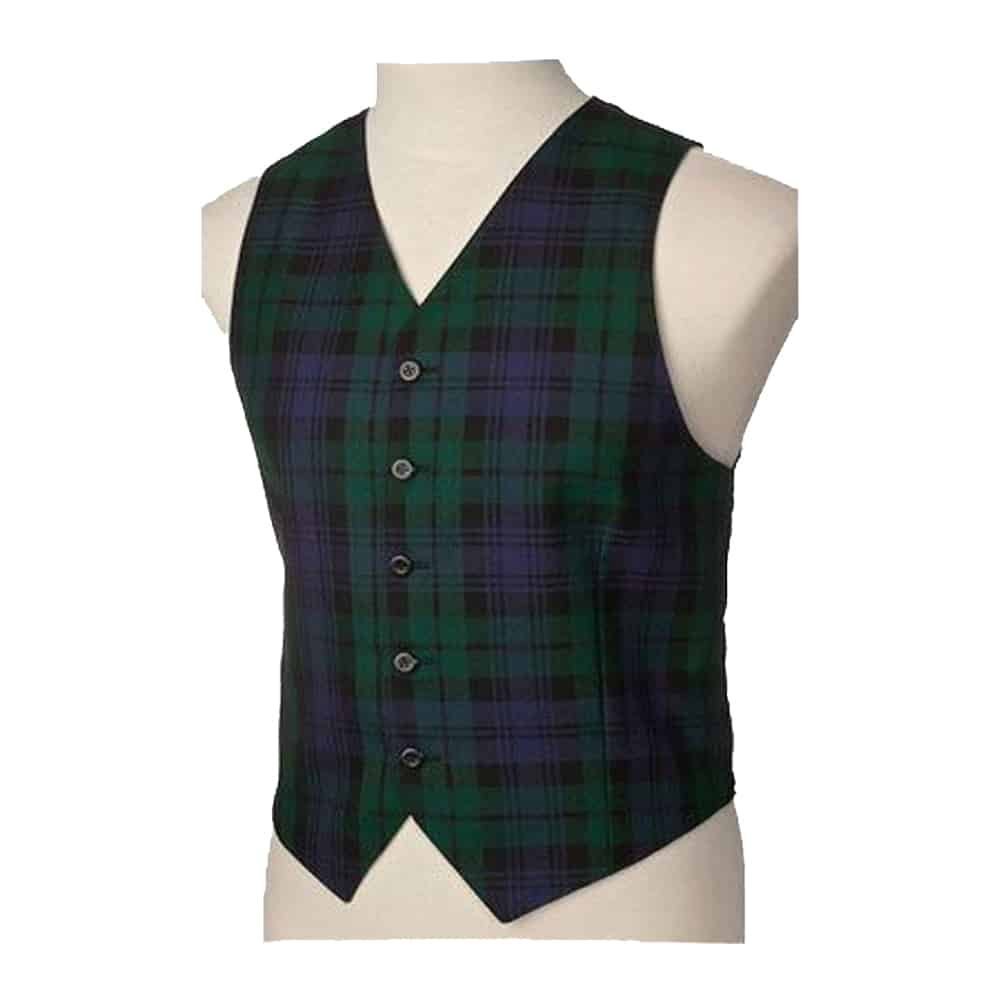 Black Watch Tartan Vest