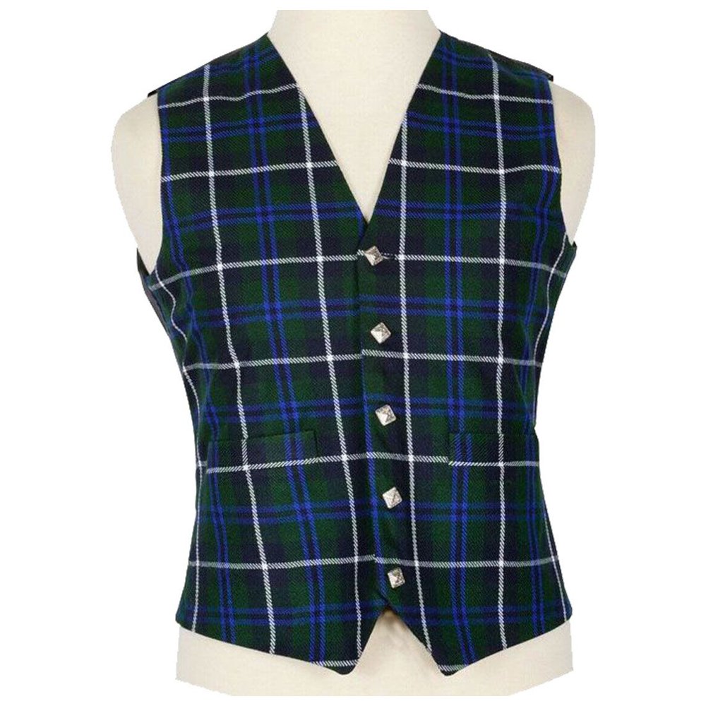 Blue Douglas Tartan Vest