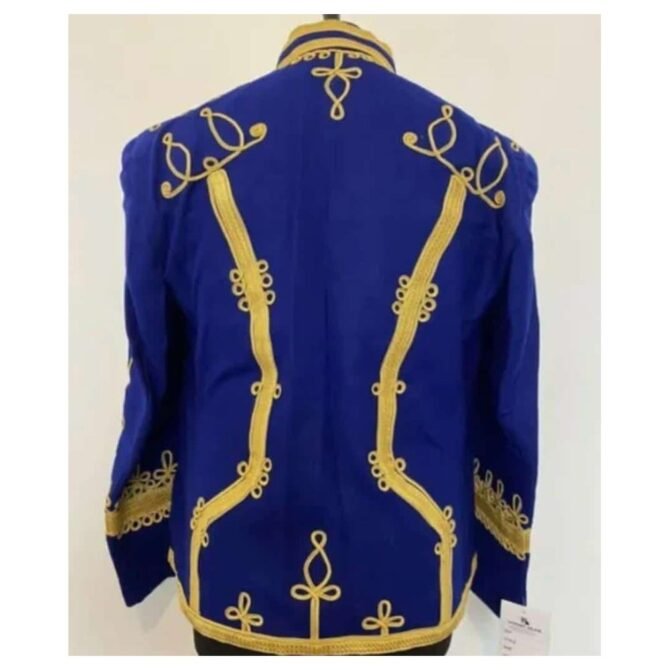 Blue Hussar Marching Pipe Band Jacket Back