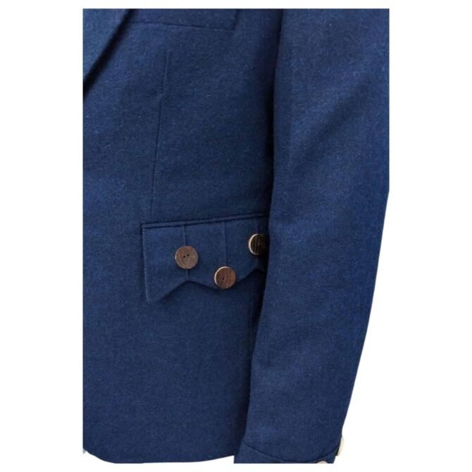 Blue Tweed Jacket Pocket