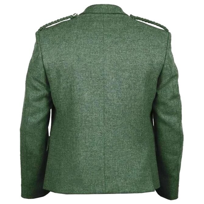 Green Tweed Jacket Back