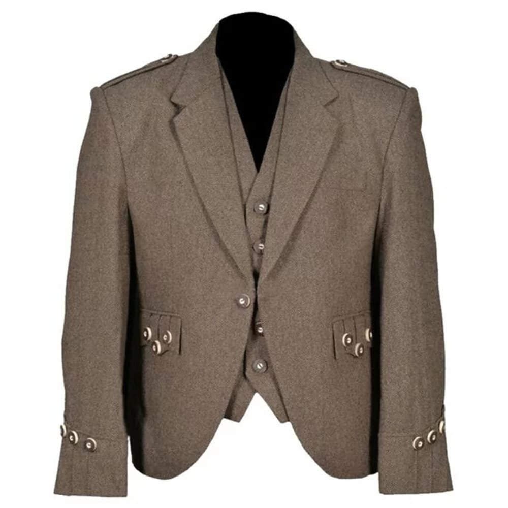 Light Brown Tweed Jacket