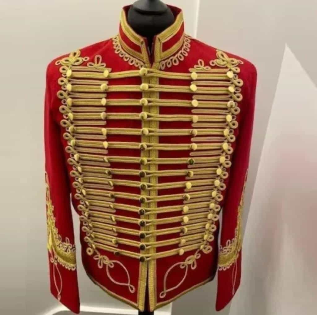 Red Hussar Marching Pipe Band Jacket