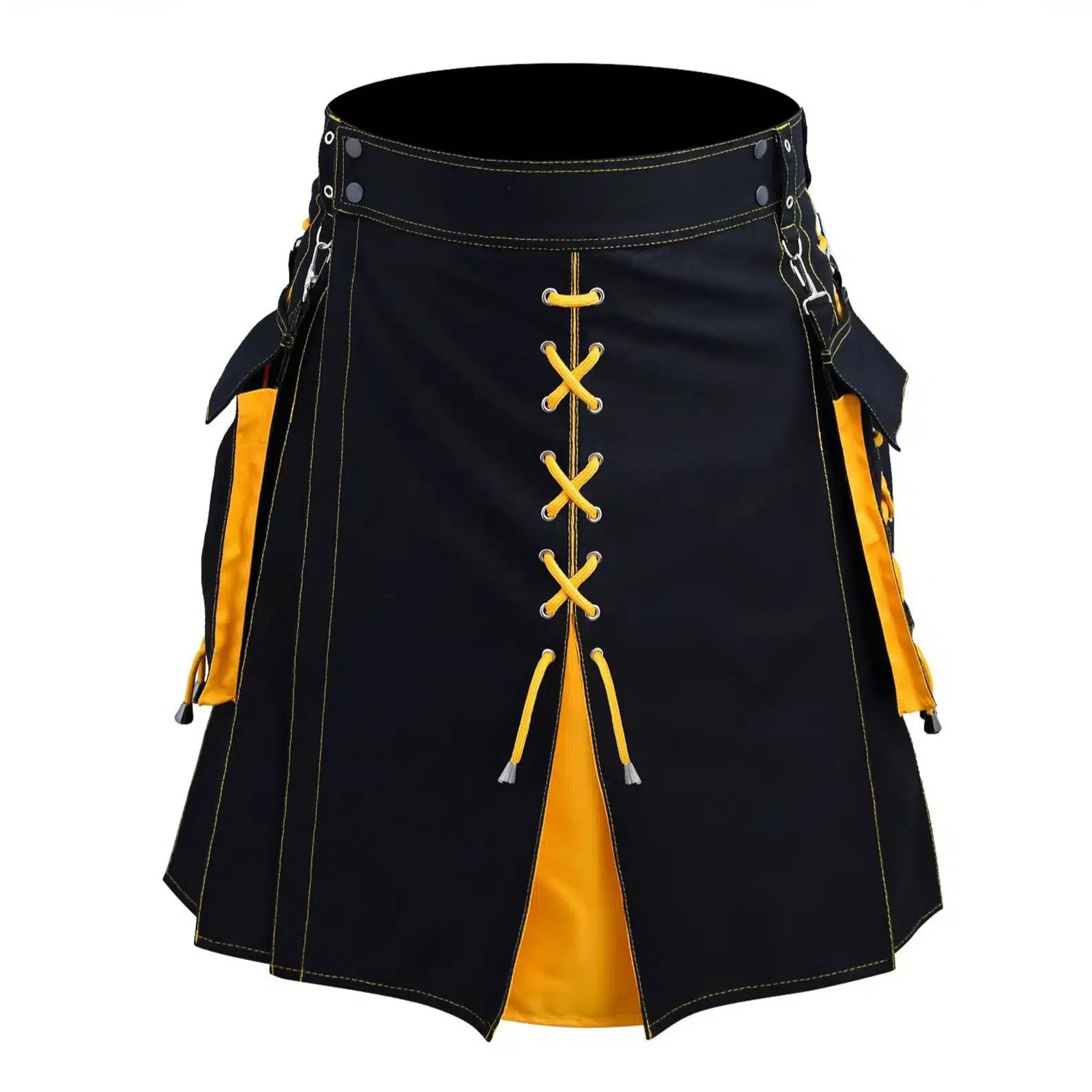 Black And Yellow Hybrid Kilt