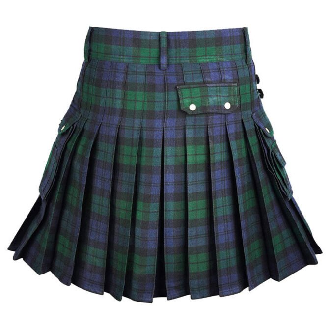 Black Watch Tartan Utility Kilt Back