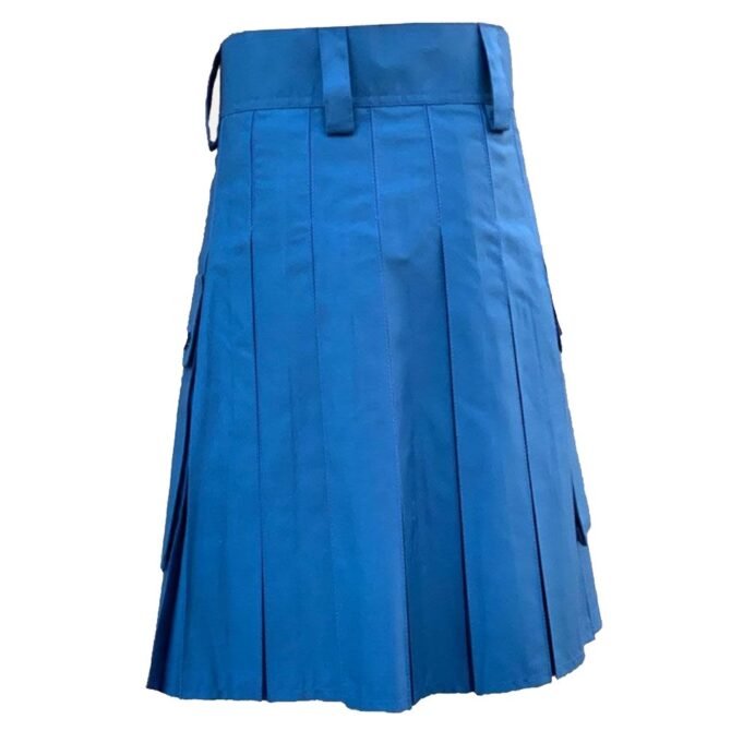 Blue Utility Kilt Back