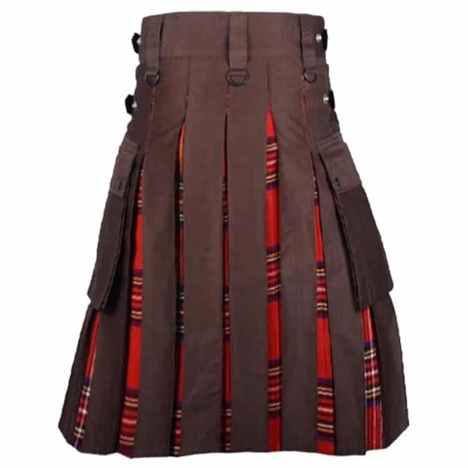 Brown Hybrid Kilt Back