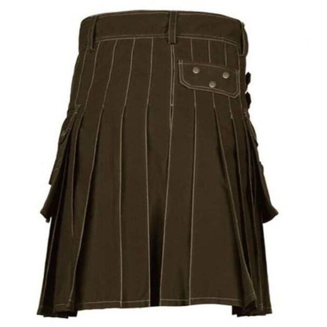 Brown Utility Kilt Back