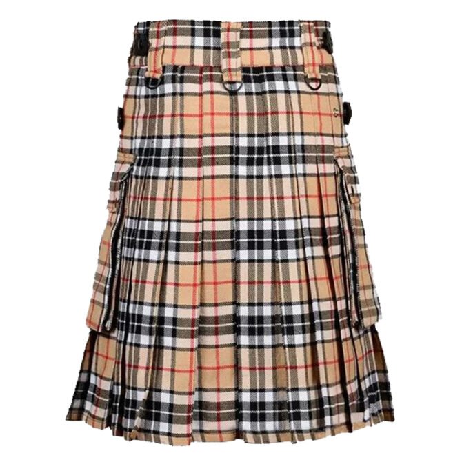 Campbell Thompson Tartan Utility Kilt Back