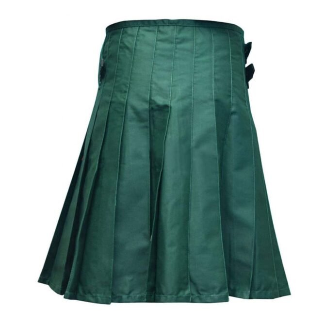 Dark Green Utility Kilt back