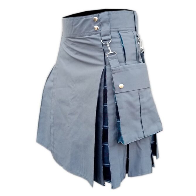 Grey Hybrid Kilt Side