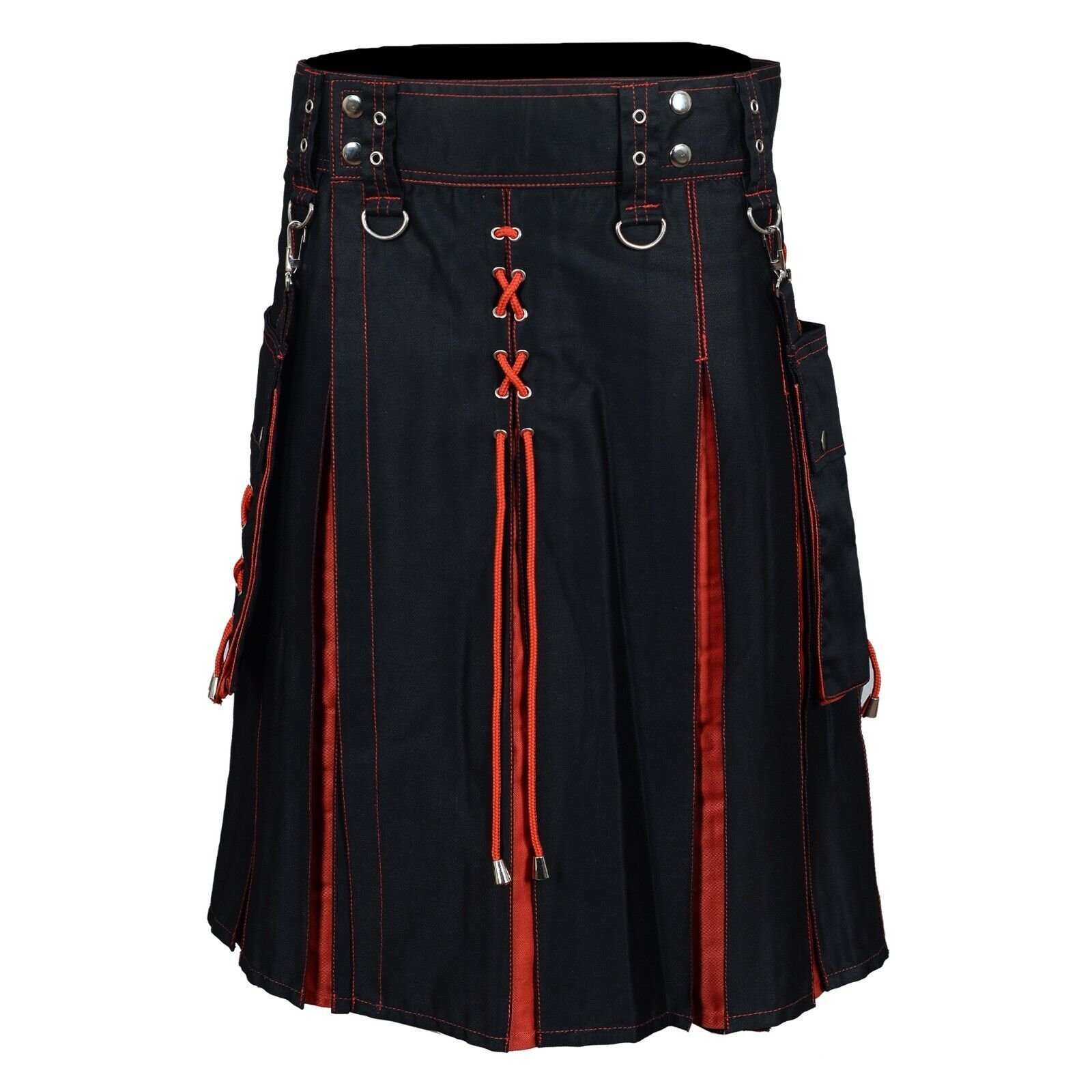 Hybrid Kilt Black And Red