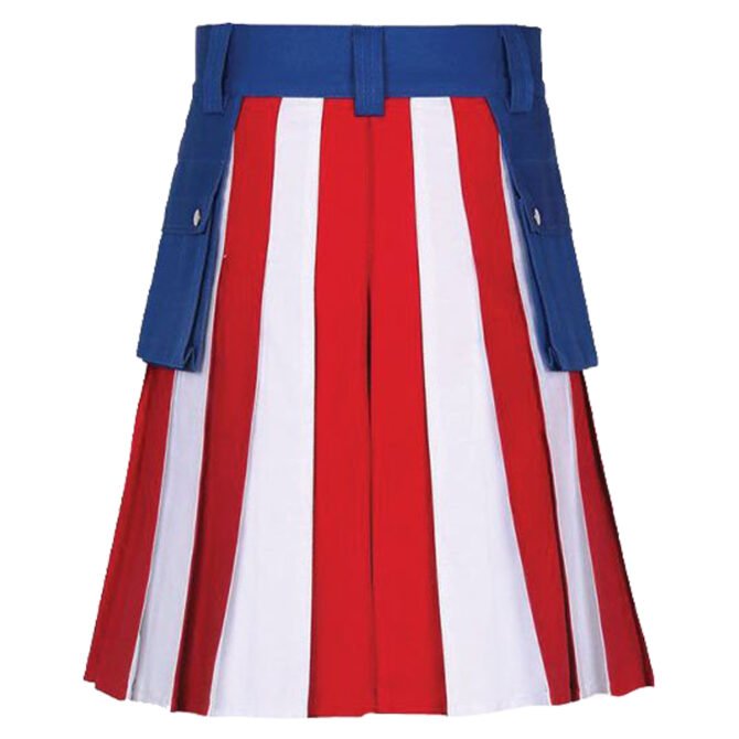 American Flag Kilt Back