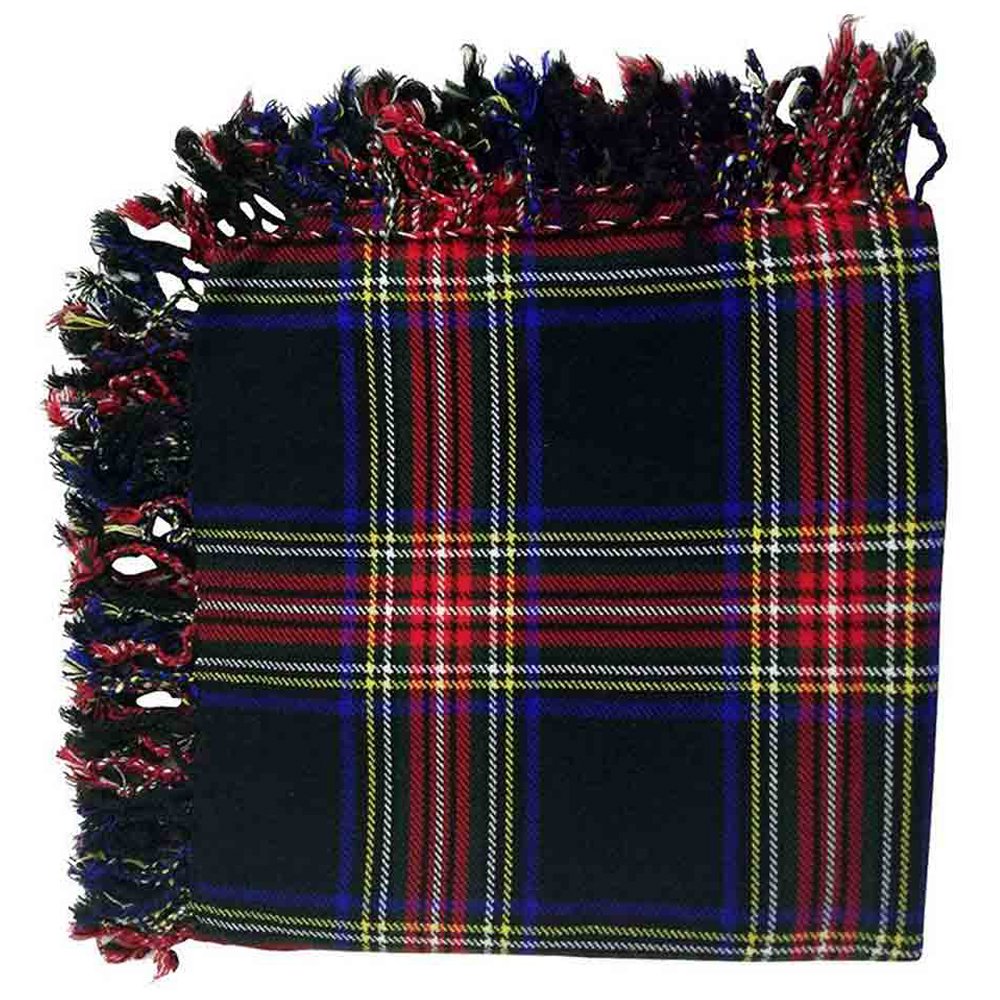 Black Stewart Tartan Fly Plaid