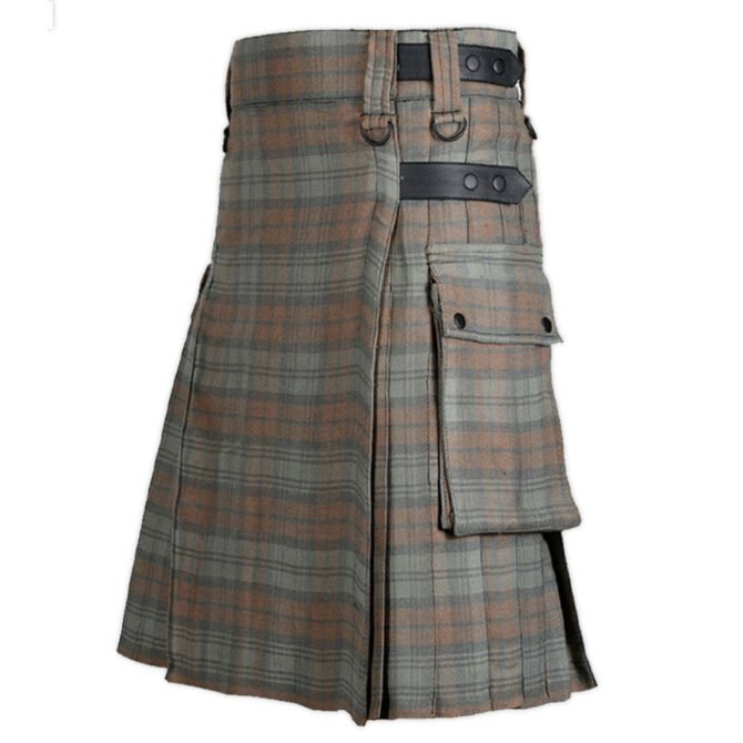 Black Watch Weathered Tartan Utility Kilt