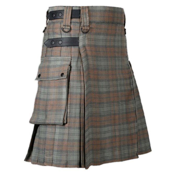 Black Watch Weathered Tartan Utility Kilt