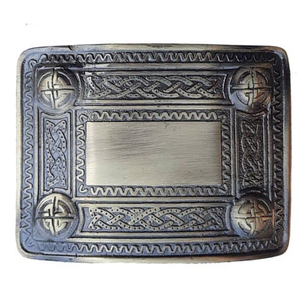 Celtic Knot Brass Kilt Belt Buckle