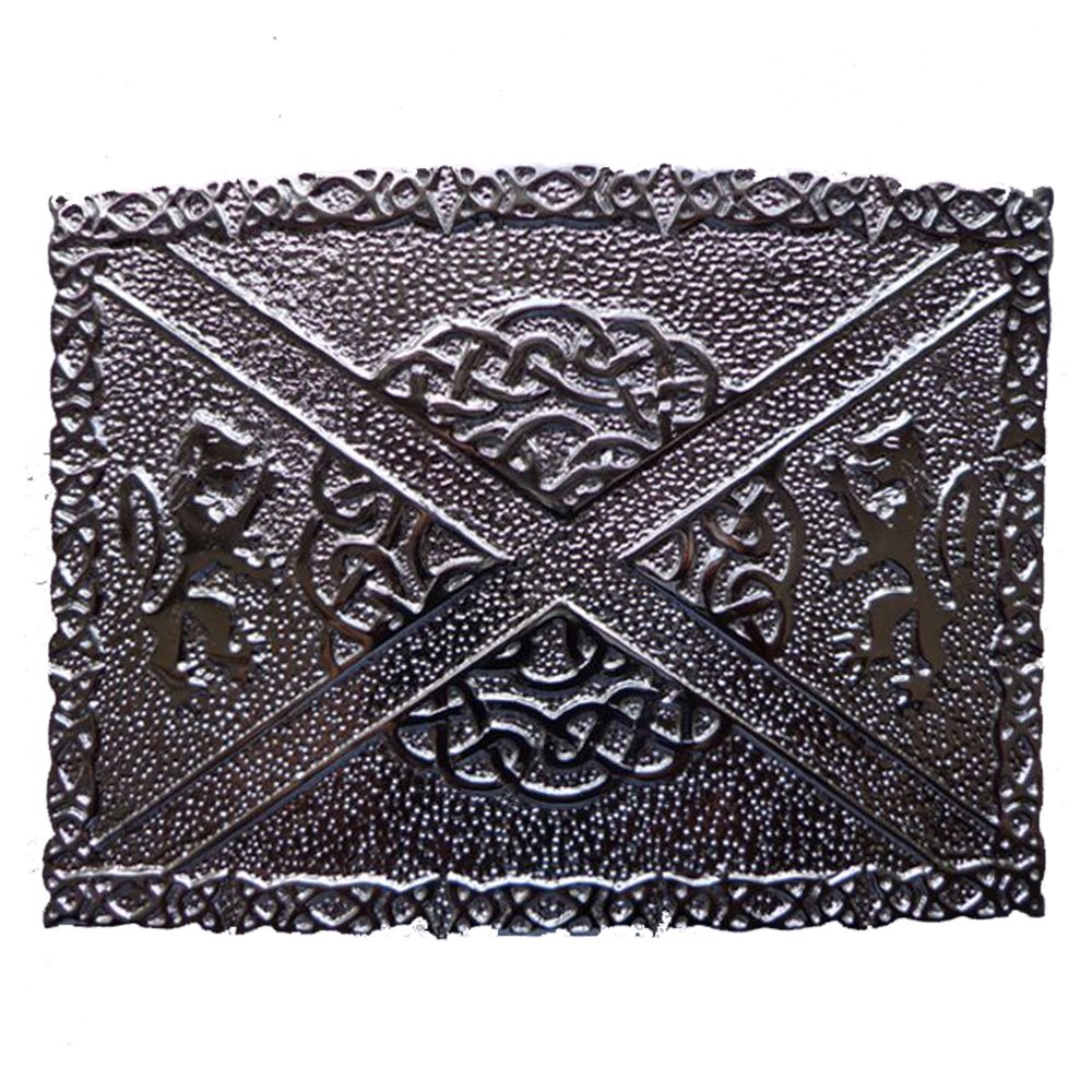 Celtic Lion Batch Kilt Belt Buckle