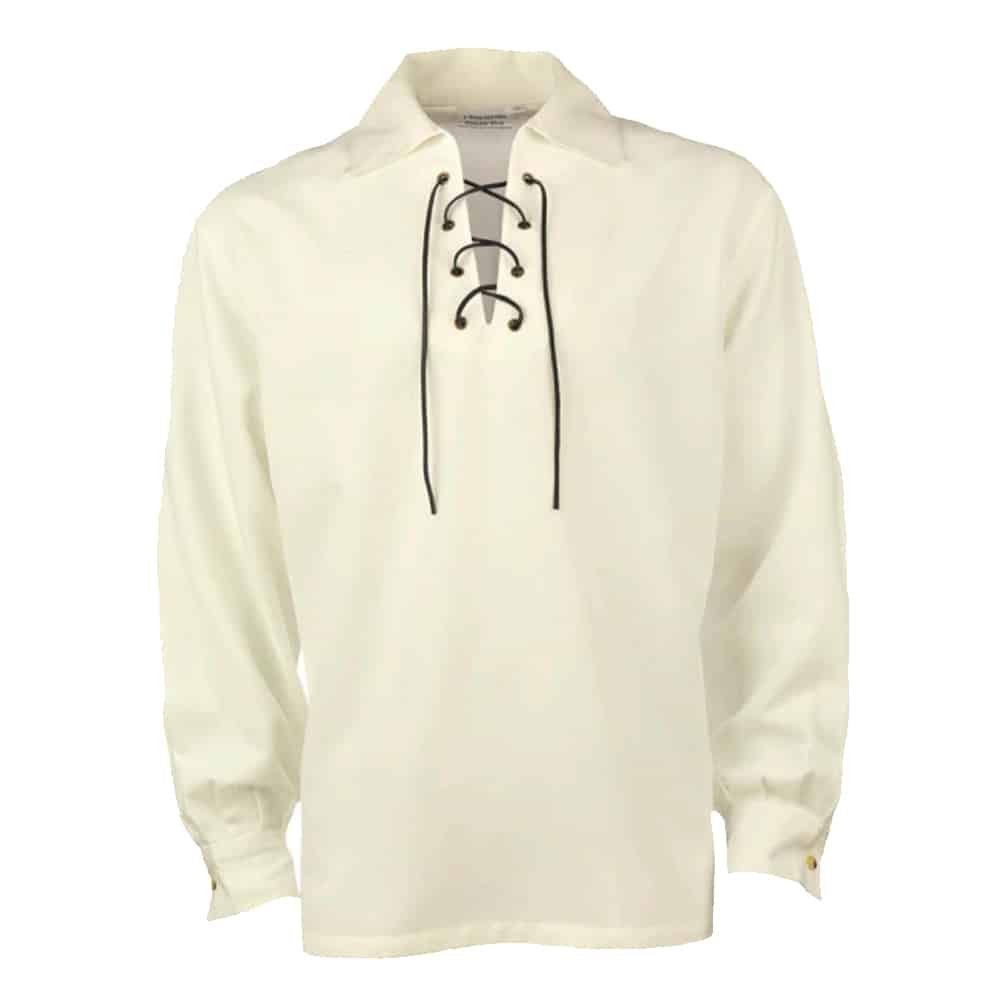 Cream Jacobite Ghillie Shirt Long Sleeve