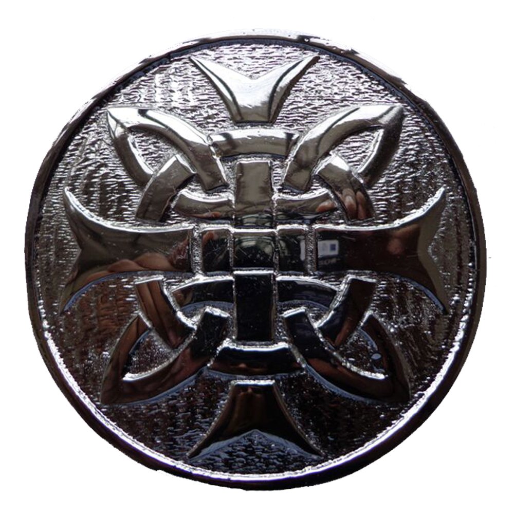 Cross Round Kilt Belt Buckle