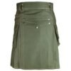 Olive Green Utility Work Kilt