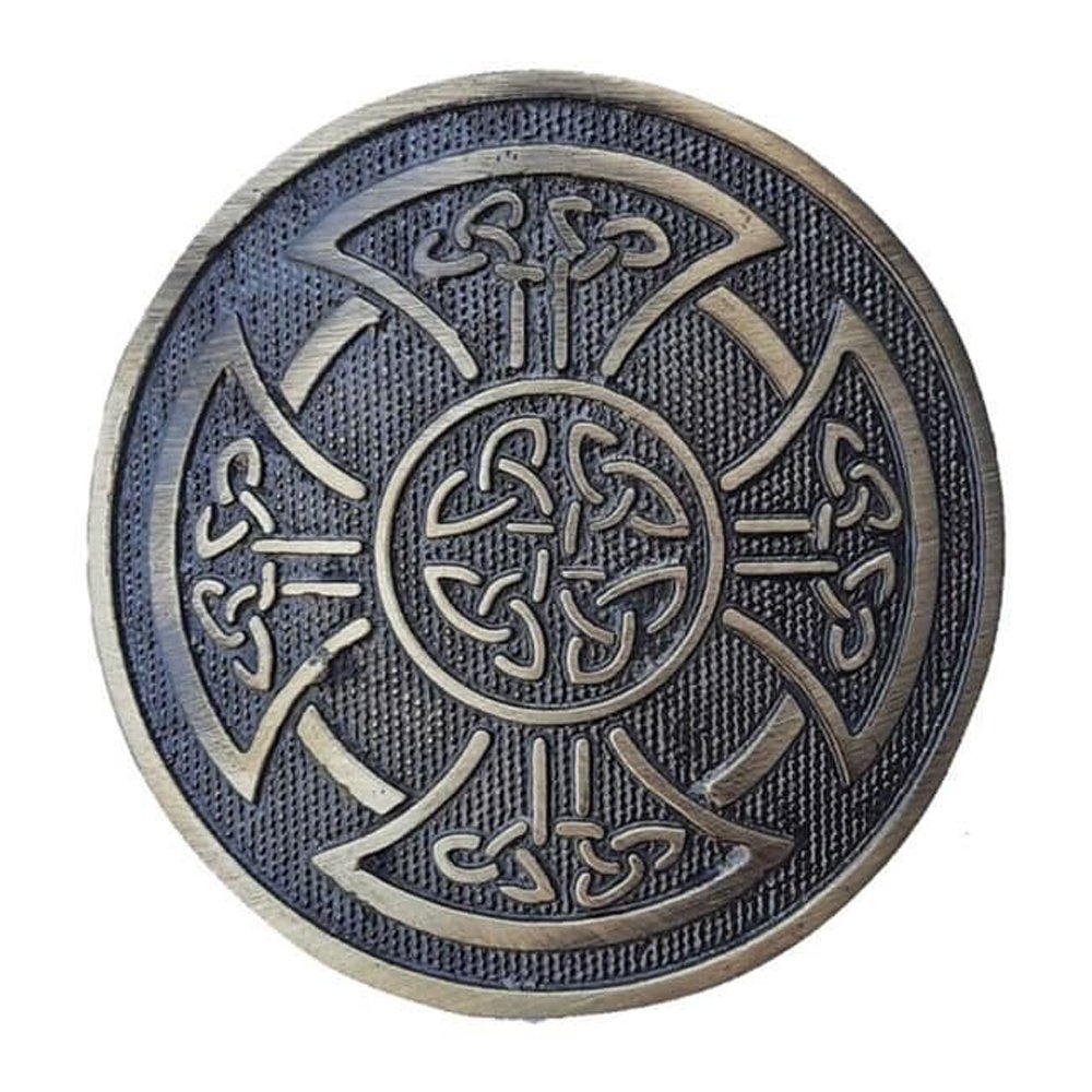 Round Celtic Knot Kilt Belt Buckle