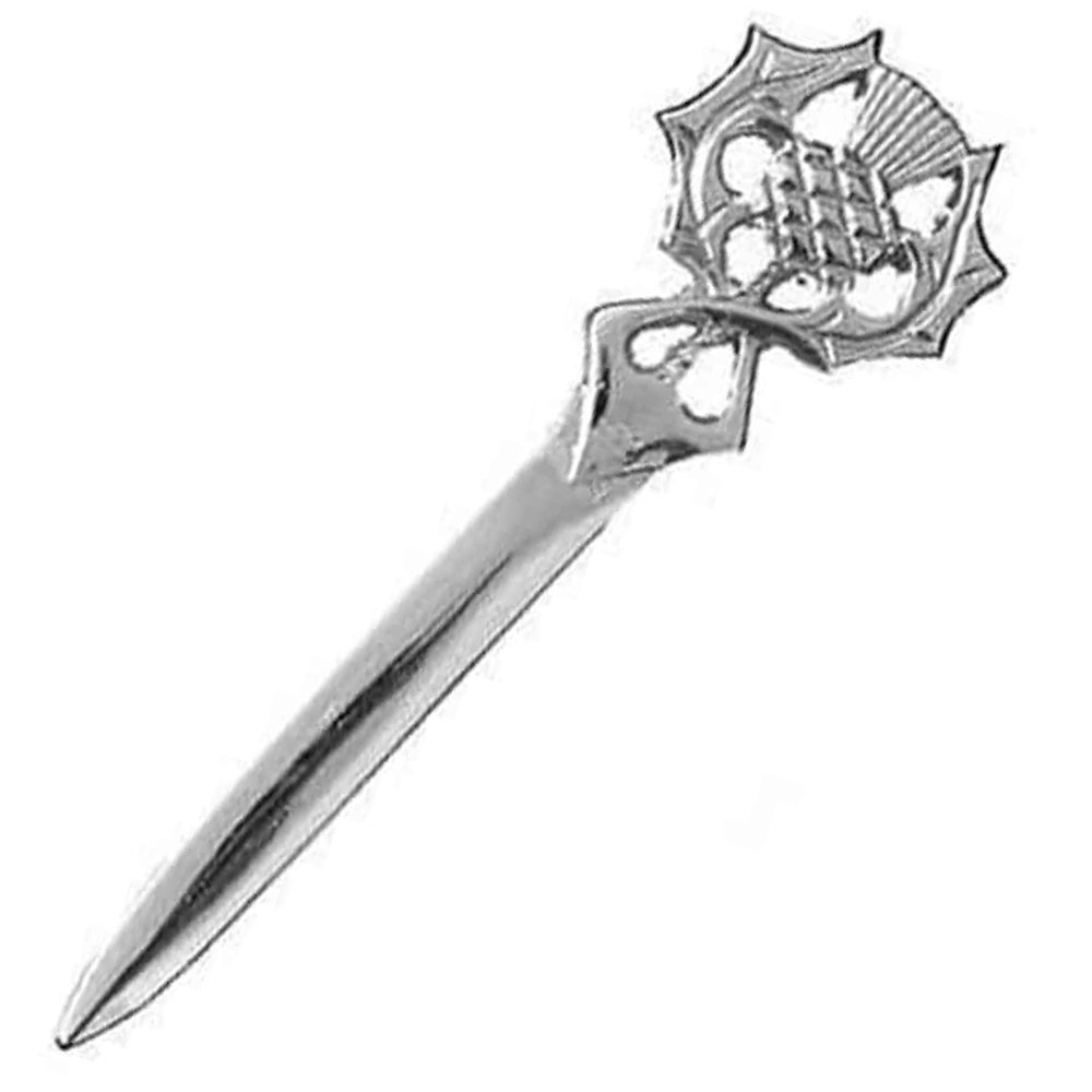 Silver Thistle Kilt Pin