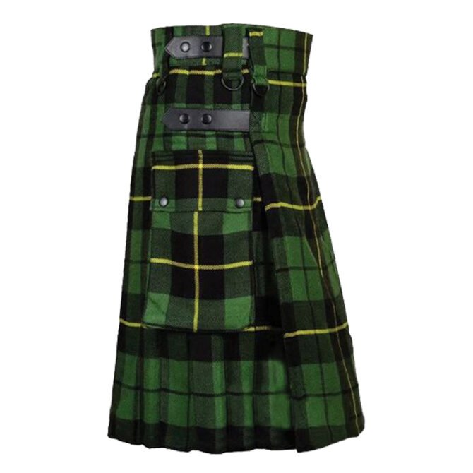 Wallace Hunting Tartan Utility Kilt Side