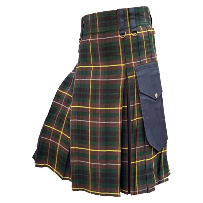 Buchanan Hunting Tartan Utility Kilt Side