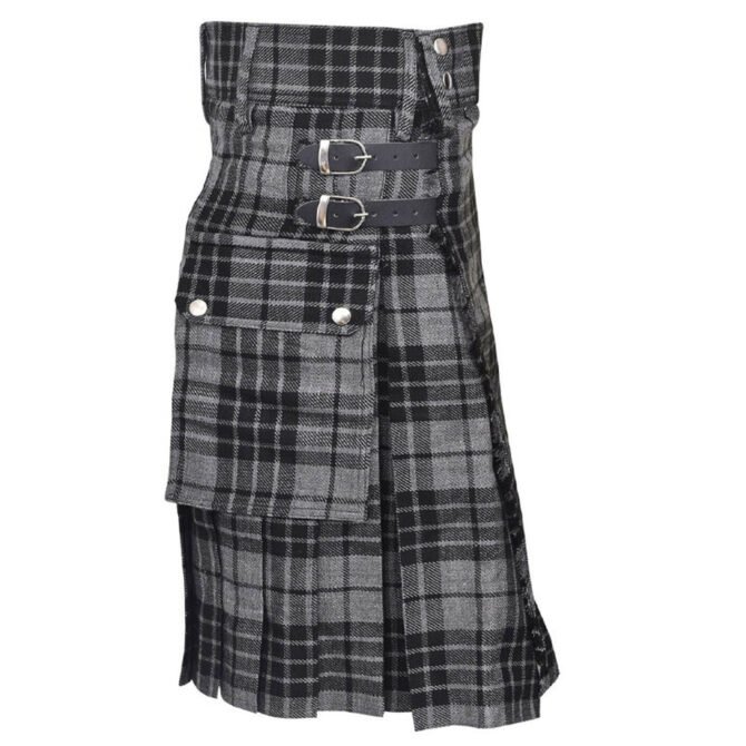 Grey Watch Tartan Utility Kilt