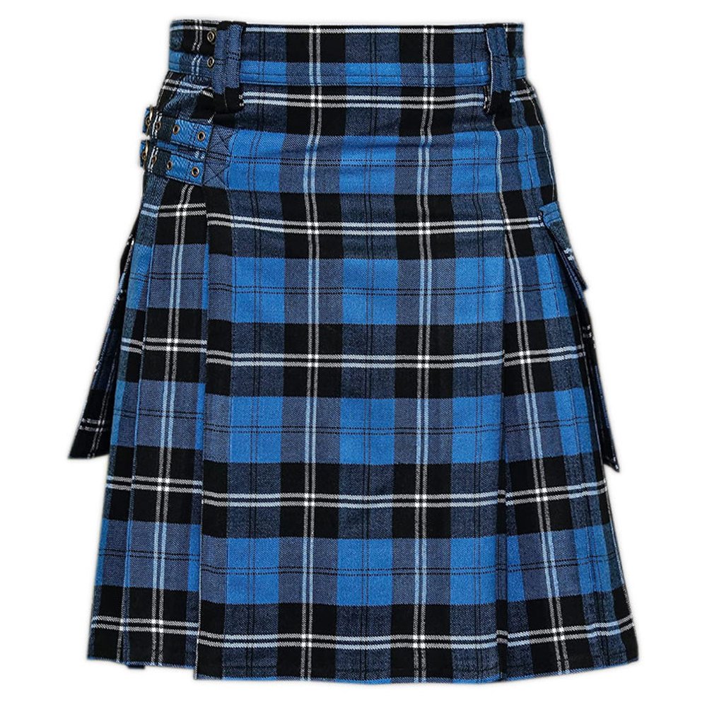 Ramsey Blue Tartan Utility Kilt